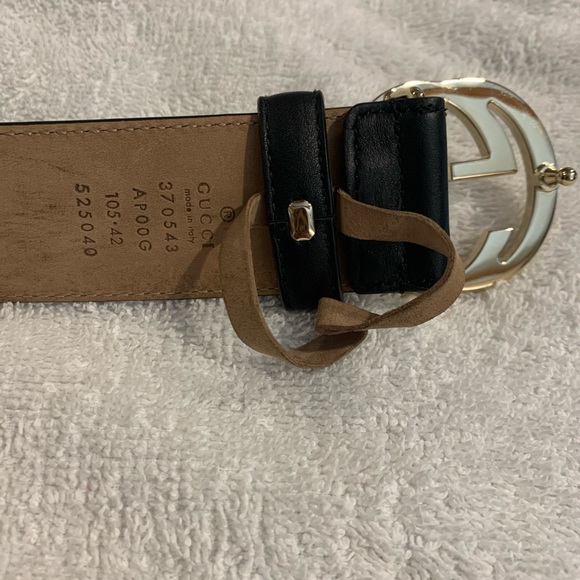 Gucci belt black with interlocking G - Picture 3 of 5
